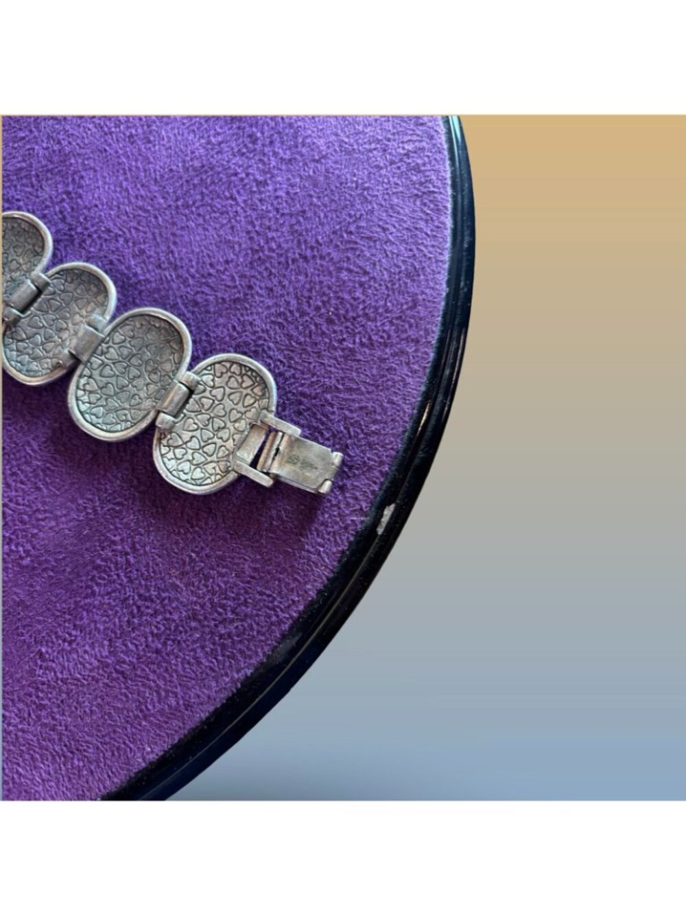 Brighton Silver-Toned Hammered Metal Necklace & Bracelet Jewelry Set With Swirl - Picture 10 of 15